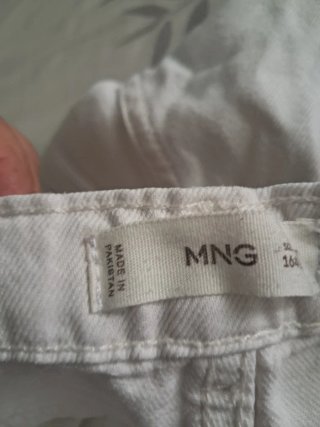 Pantalón blanco Mango Kids T.164