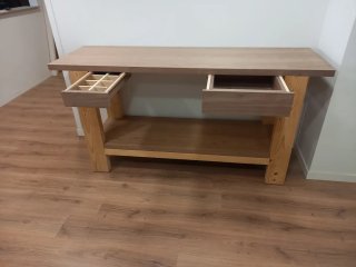 Banco de trabajo de madera