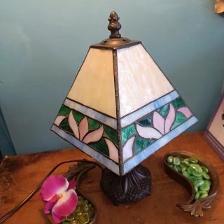 Lampada Tiffany in Cristallo e Metallo