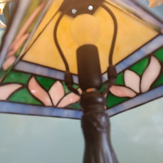 Lampada Tiffany in Cristallo e Metallo
