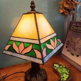 Lampada Tiffany in Cristallo e Metallo