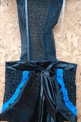 Conjunto Lenceria  Negro/Azul
