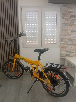 Bicicleta Plegable Amarilla