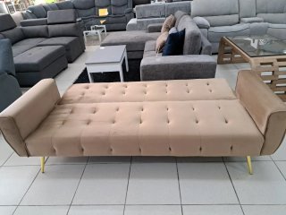 Sofá Cama Clic Clac Terciopelo Beige