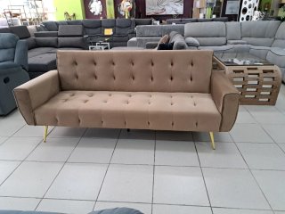Sofá Cama Clic Clac Terciopelo Beige