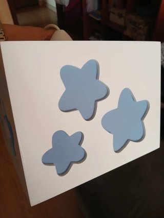 Lámpara infantil estrellas azul