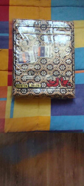 Juego de sábanas Vintage palomas/Terlenka