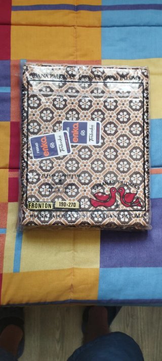 Juego de sábanas Vintage palomas/Terlenka