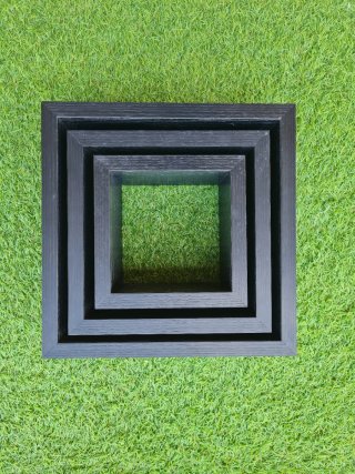 3 Cuadros Decorativos Madera Negros