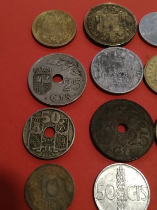 Lote de monedas españolas