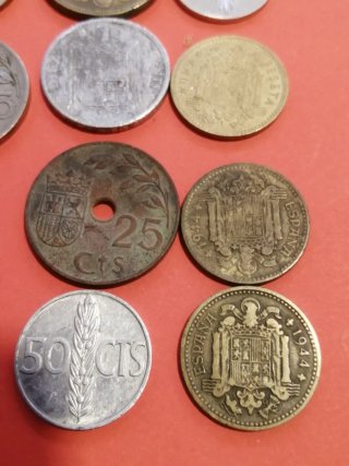 Lote de monedas españolas