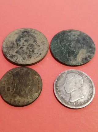 Lote de monedas españolas