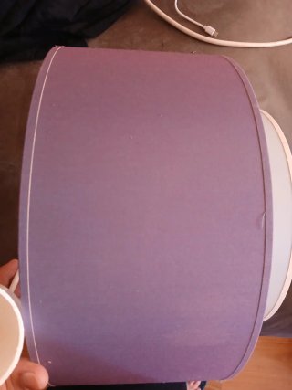 Lámpara de tela colgante