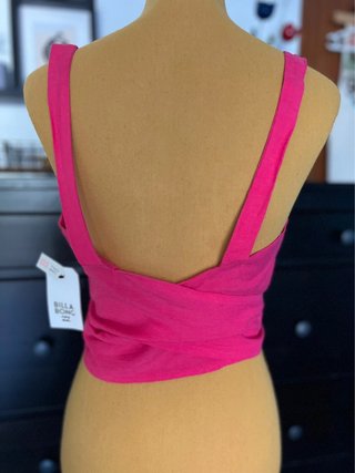 Billabong - Wrap Crop Top - Beach Style - Linen