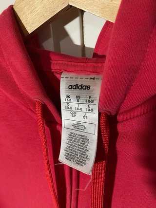 Chaqueta Adidas con cremallera rosa