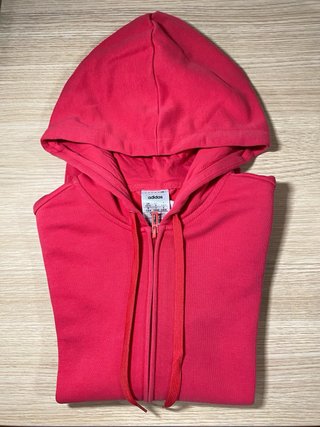 Chaqueta Adidas con cremallera rosa