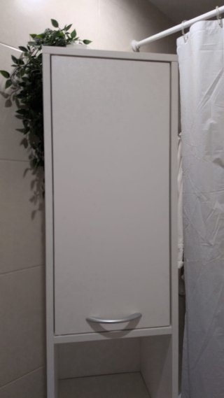 Armario Columna Baño Blanco