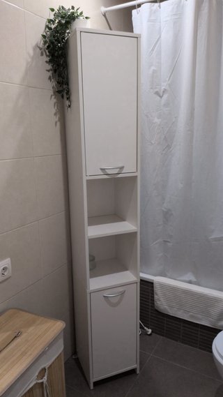 Armario Columna Baño Blanco