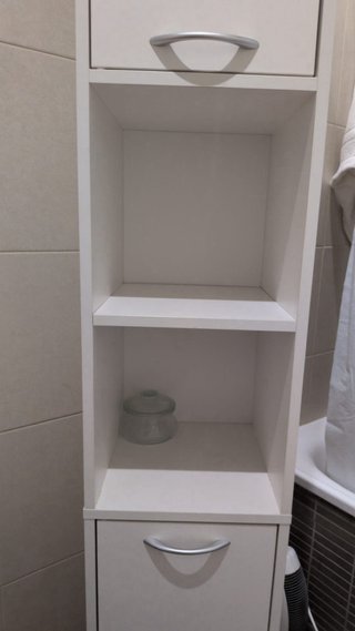 Armario Columna Baño Blanco