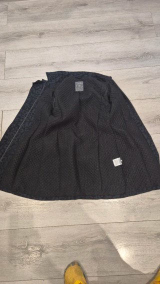Gabardina Guess Negra Talla S Sin Usar