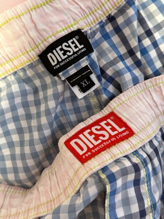 Calzoncillo Boxer de Tela Diesel a Cuadros