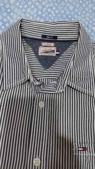 Camicia Tommy Hilfiger Uomo TG XL Righe