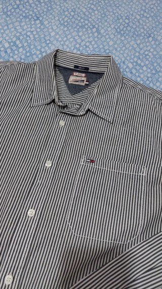 Camicia Tommy Hilfiger Uomo TG XL Righe