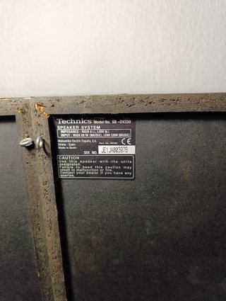 Altavoces Technics SB-DV250