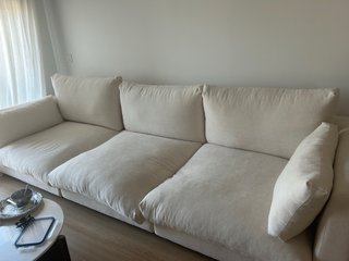 Sofá Banak Nola Beige 296x103x87
