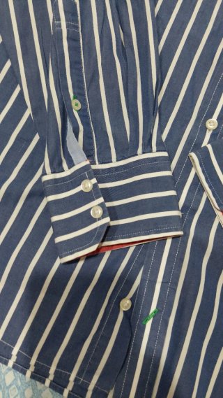 Camicia Tommy Hilfiger Uomo XL Righe Blu Bianco