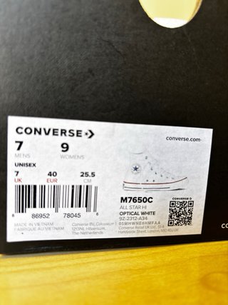 Converse All Star Talla 40 Nuevas