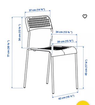 Sillas IKEA blancas de plástico
