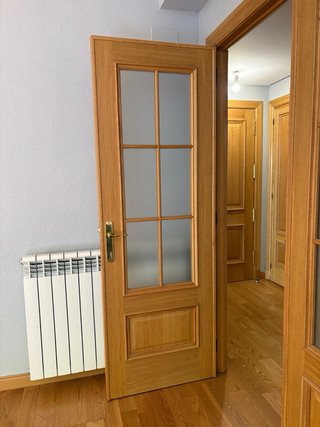 Puerta de madera para salón