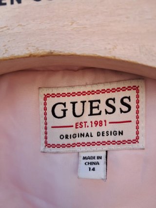 Chaqueta Guess entretiempo rosa talla 14