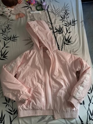 Chaqueta Guess entretiempo rosa talla 14