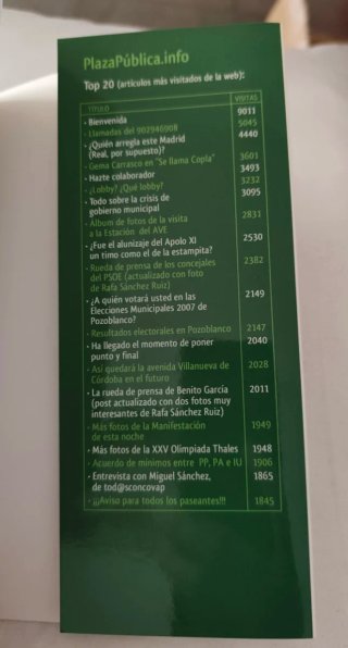 Libro. Plaza pública. 4 años de pseudoperiodismo