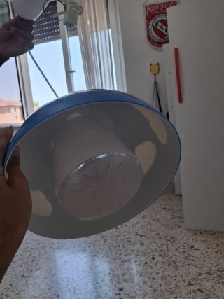 Lampadario a nuvole blu