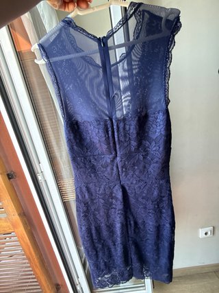 Vestido Guess Azul Encaje original