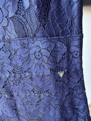 Vestido Guess Azul Encaje original