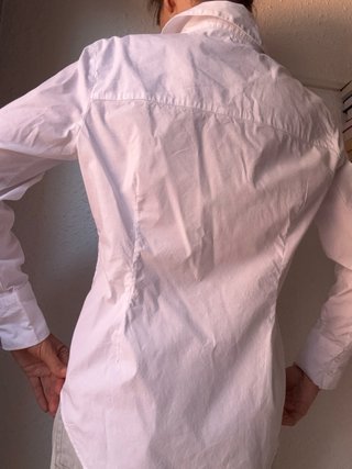 Camisa Blanca Mango Talla L Algodón