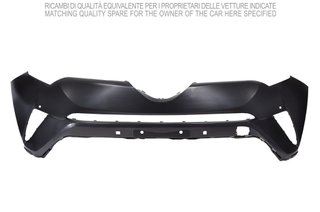Parachoques Delantero Superior Negro Con Agujeros Para Sensores para Toyota C-HR 2016