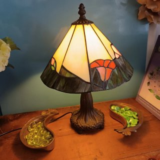Lampada Tiffany in Vetro e Metallo