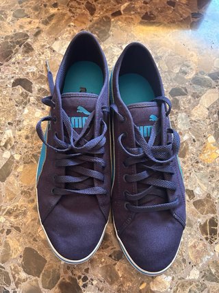 Zapatillas Puma Lona Azul Talla 44