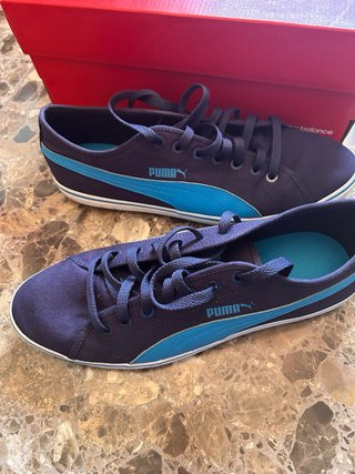 Zapatillas Puma Lona Azul Talla 44
