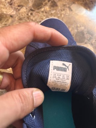 Zapatillas Puma Lona Azul Talla 44