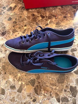 Zapatillas Puma Lona Azul Talla 44