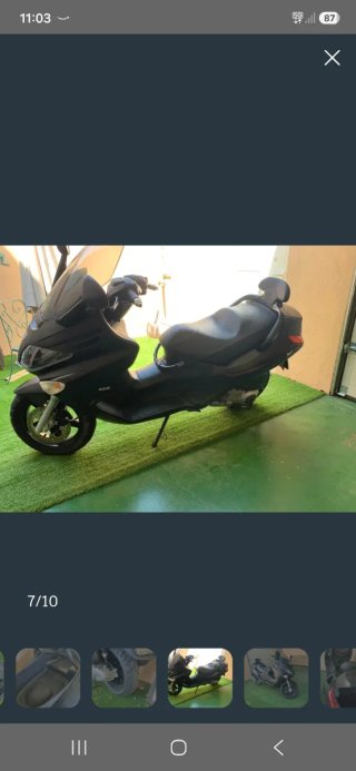 Piagiio 125 X Evo Scooter Negra mate
