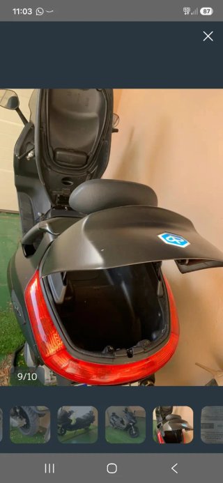 Piagiio 125 X Evo Scooter Negra mate