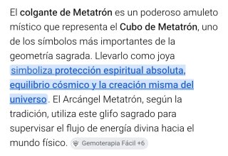Colgante Plata Metatrón
