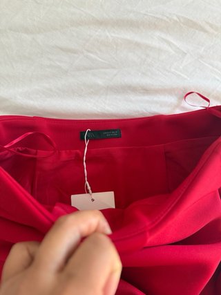 Falda roja talla S